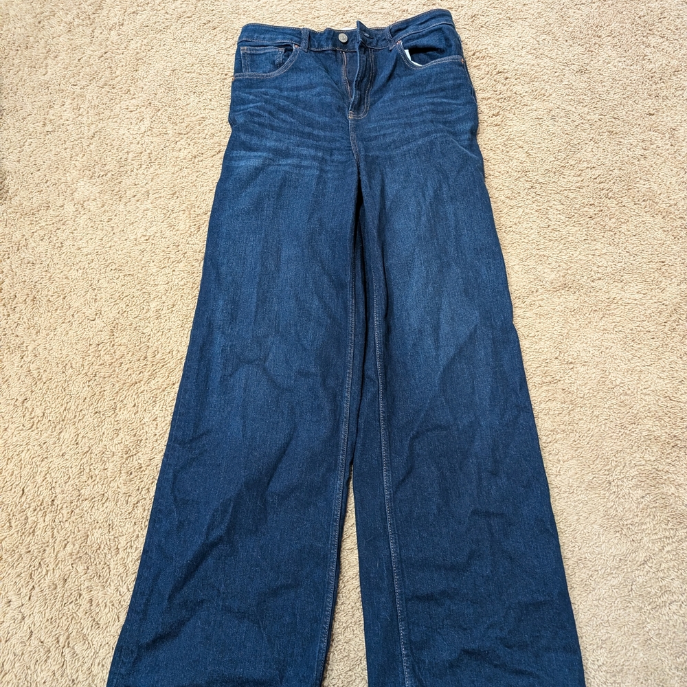 Reformation Dark Blue Flare Jeans